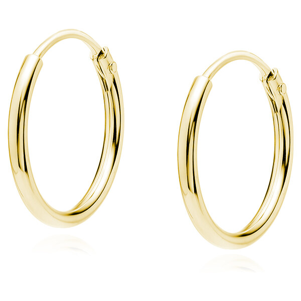 Olivie Strieborné 10mm KRÚŽKY GOLD 7308 65841808