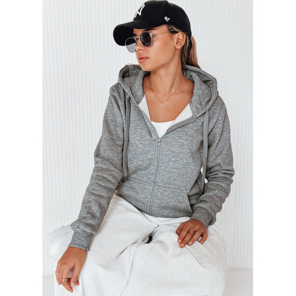BASIC Tmavo šedá dámska mikina s kapucňou by0232 10731771