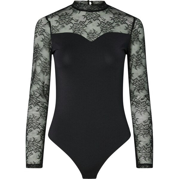 PIECES Košeľové body PCMILLY čierna 65853234