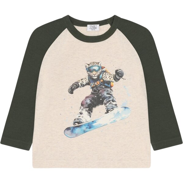 Hust & Claire Tričko Anton Snowleopard krémová / námornícka modrá / 65892926