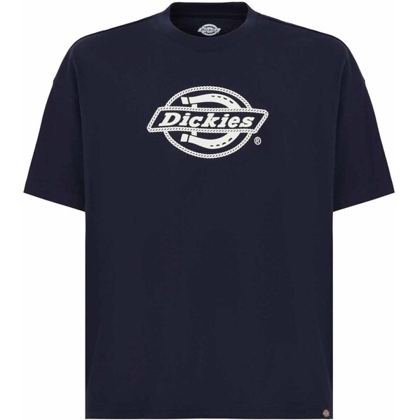 DICKIES Tričko Forth Shaw námornícka modrá / biela 65853295