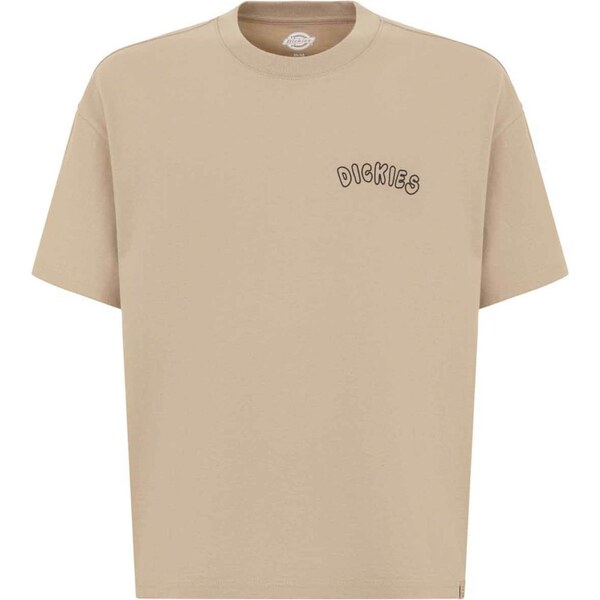 DICKIES Tričko Decartuville béžová / čierna 65853296