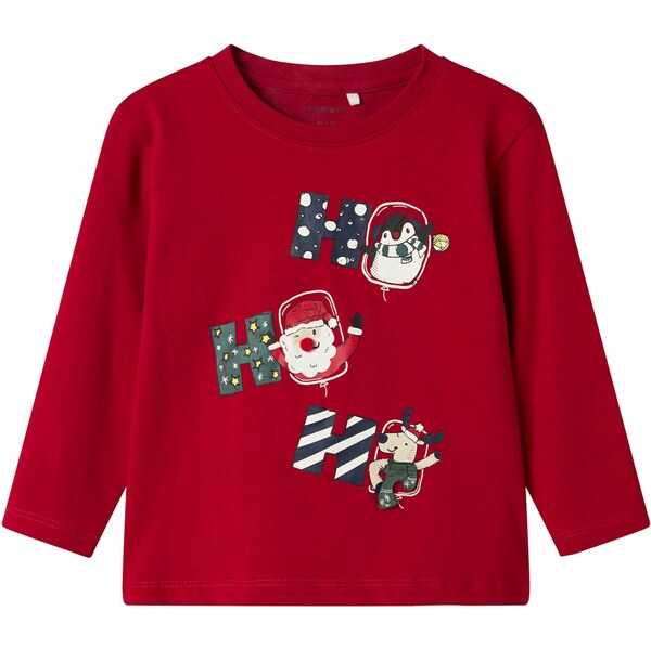 NAME IT Tričko NMMREPOLA námornícka modrá / tmavozelená / červená / 65853397