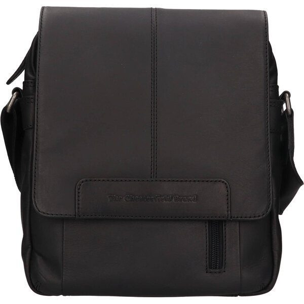 Pánska kožená taška cez rameno The Chesterfield Brand Remy - čierna 66061926