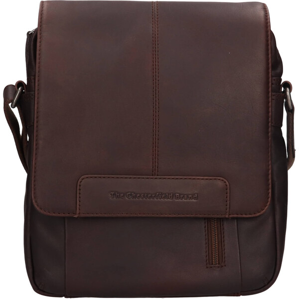 Pánska kožená taška cez rameno The Chesterfield Brand Remy - hnedá 66061925