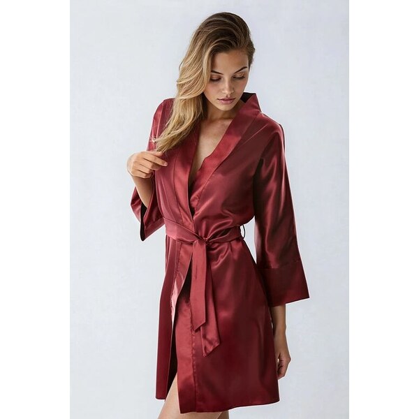 Kalimo Elegantný župan Panama vínový 5536729