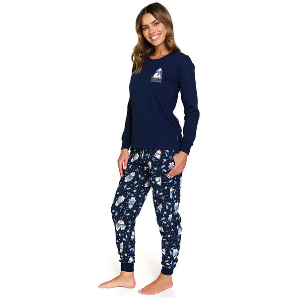 DN Nightwear Dámske pyžamo Mama Bear tmavomodré 66045849