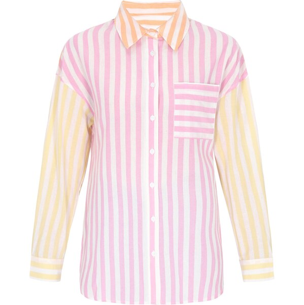 SANIKA Blúzka Fashion Look žltá / oranžová / ružová / biela 65880522