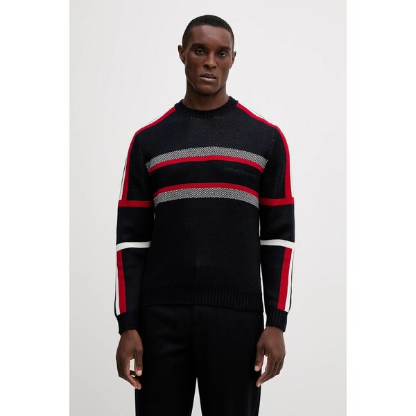 Sveter s prímesou vlny Armani Exchange 65858338