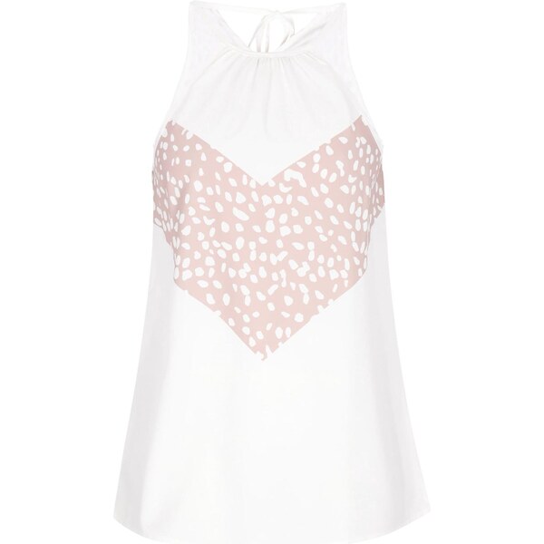 NAEMI Top Fashion Look svetlofialová / biela 65881188