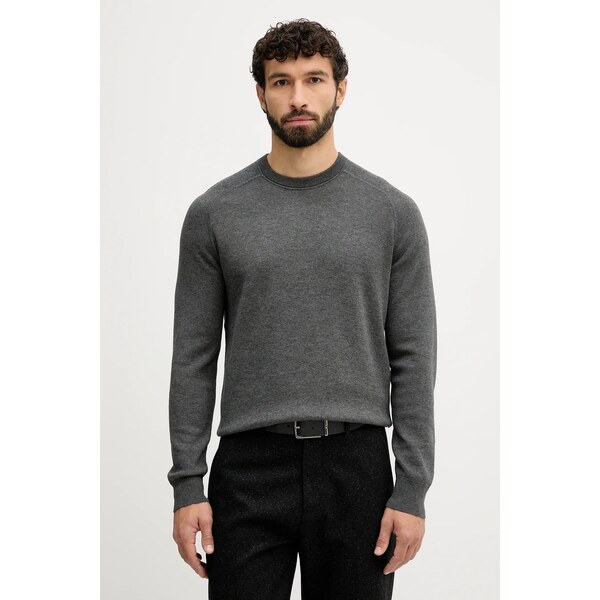 Sveter s prímesou vlny BOSS H-Hidoneo 65859459