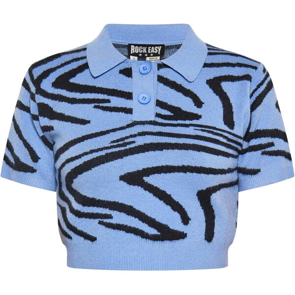 ROCKEASY Top modrá / čierna 65873110