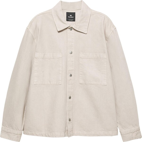 Pull&Bear Prechodná bunda svetlosivá 65896350