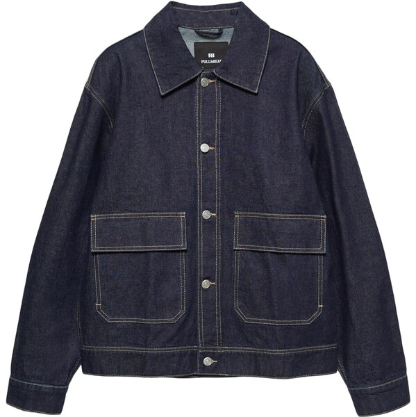Pull&Bear Prechodná bunda námornícka modrá 65896408