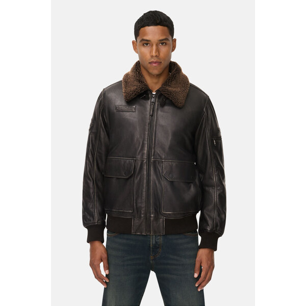 BUNDA CAMEL ACTIVE LEATHER BLOUSON 65862230