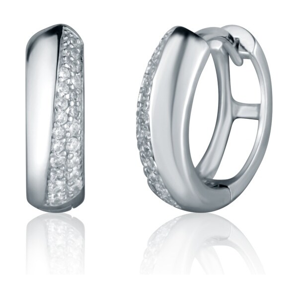 JVD Elegantné strieborné kruhy so zirkónmi SVLE2382XH2BI00 66592882