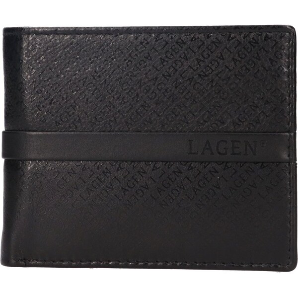 Lagen Pánska kožená peňaženka 212520 A čierna 65863604