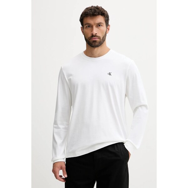 Bavlnené tričko s dlhým rukávom Calvin Klein Jeans 65021771