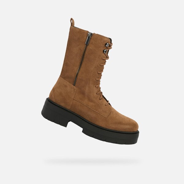 Geox Spherica EC7 Brown Womens Ankle Boots - Womens 65782095