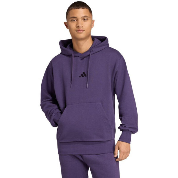 Pánska mikina adidas Essentials Feelcozy purple JX5661 pánske farby 65865959