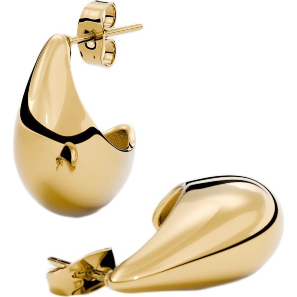 Furiosa Elegantné pozlátené náušnice Teardrop SE-CLAWEARING-G 66581001