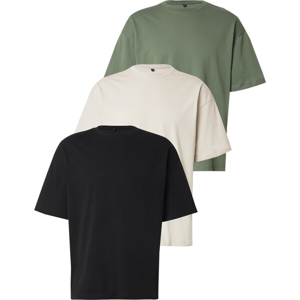 Trendyol Tričko sivobéžová / nefritová / čierna 65889562