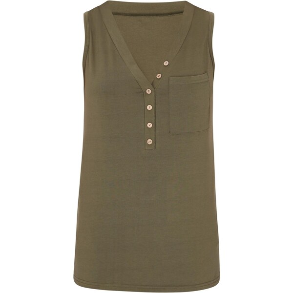 NAEMI Vyšívaný top Fashion Look olivová 65881159