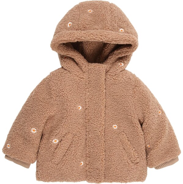 Noppies Flisová bunda Montgomery hnedá / oranžová / biela 66009031