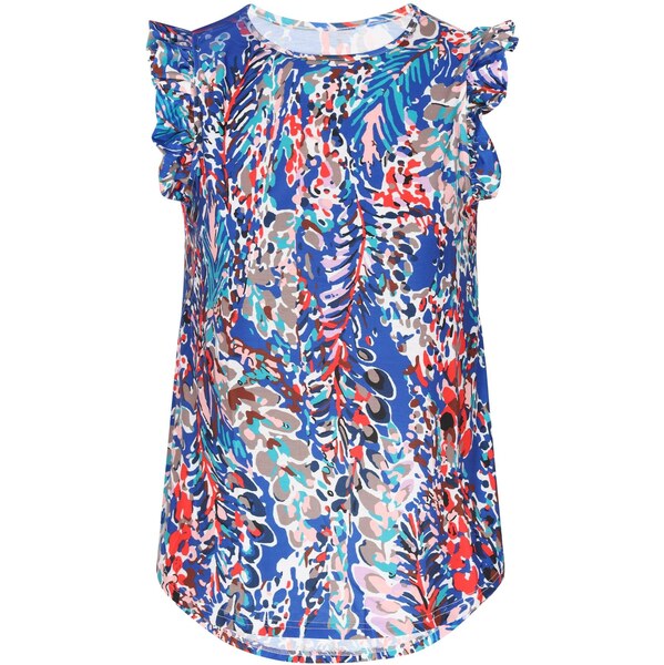 NALLY Top Fashion Look modrá / sivá / červená / čierna 65881046