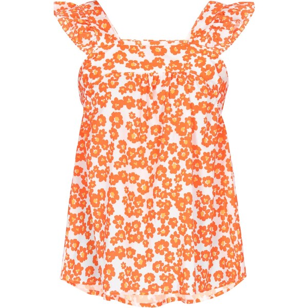 IZIA Top Fashion Look oranžová / tmavooranžová / biela 66142196