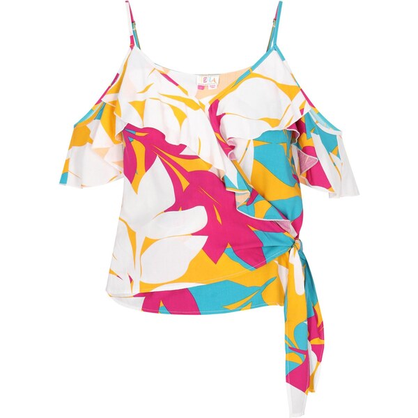 IZIA Top modrozelená / žltá / tmavoružová / biela 66140916