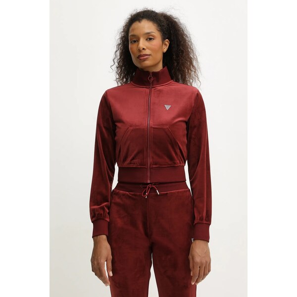Velúrová mikina Guess COUTURE 65899502