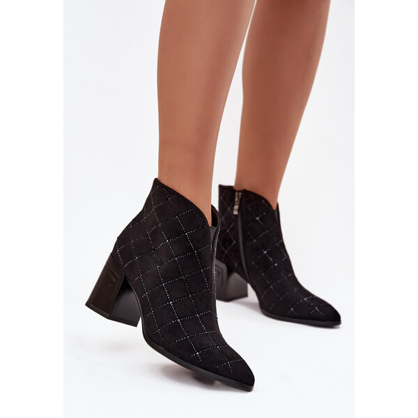 D&A Dámske členkové topánky s dekoráciou 66472923