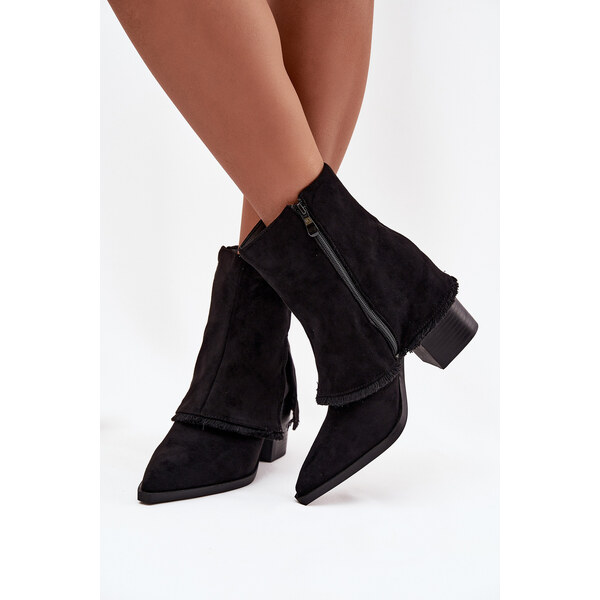 Boto Dámske členkové čižmy na podpätku Idalia 66472931