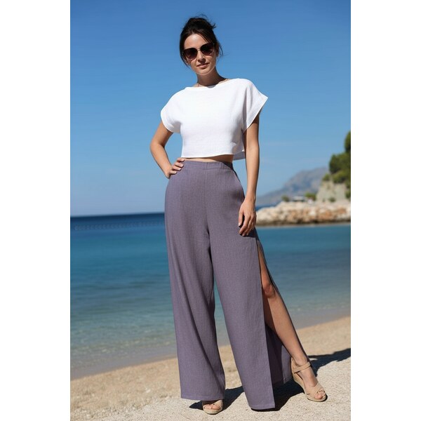 Široké lanové nohavice Lotika Premium 65546750