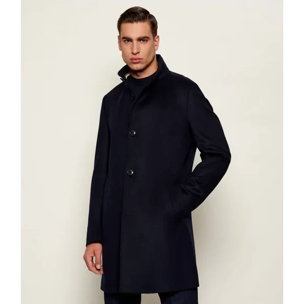 BOSS BLACK Vlnený kabát H-Hyde-SU-254 | s prímesou kašmíru 65900440