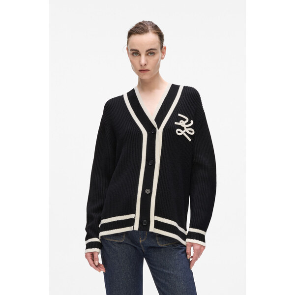 KARDIGÁN KARL LAGERFELD SOUTACHE AUTOGRAPH CARDIGAN 67047554