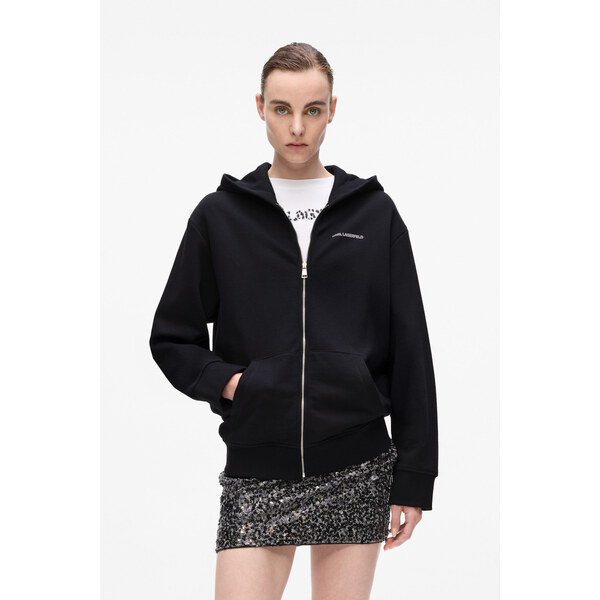 MIKINA KARL LAGERFELD SNOW LEO LOGO ZIP HOODIE 65902120