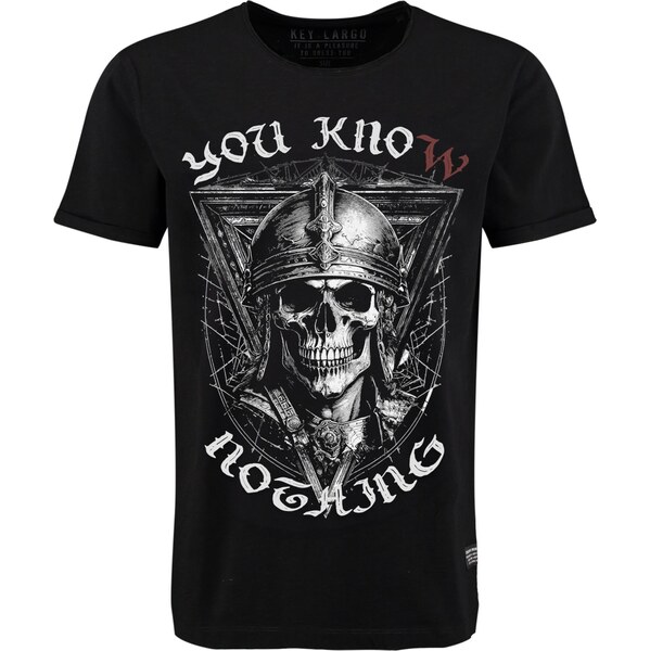 Key Largo Tričko Know hrdzavohnedá / sivá / čierna / biela 65905906