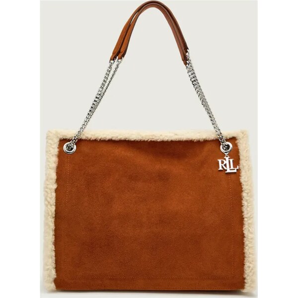 LAUREN RALPH LAUREN Shopper kabelka Bradley | shearling | semiš 65900395