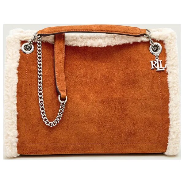 LAUREN RALPH LAUREN Kabelka na rameno Bradley | shearling | semiš 65900396