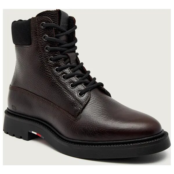 Tommy Hilfiger Kožené vysoké topánky 65896882