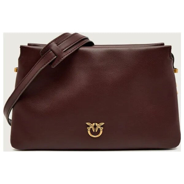 Pinko Kožená kabelka na rameno TRIPLET MINI 65900407