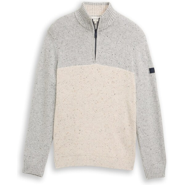 TOM TAILOR Sveter sivobéžová / svetlosivá 65906096