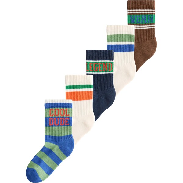 Next Ponožky nebielená / námornícka modrá / brokátová / zelená / 65906173