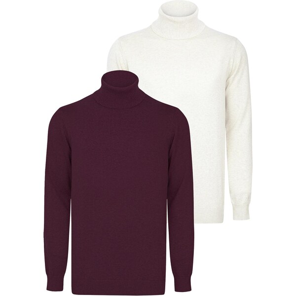 Felix Hardy Sveter tmavofialová / biela 65906589