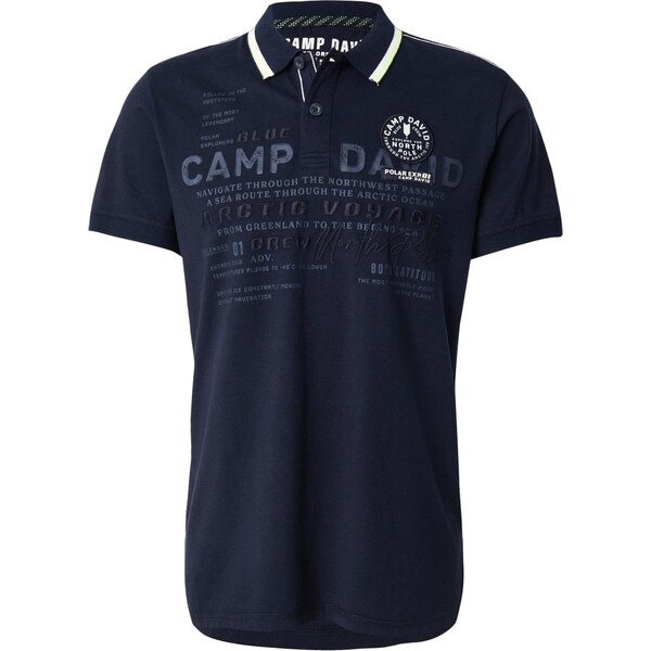 CAMP DAVID Tričko modrá / neónovo zelená 65906669