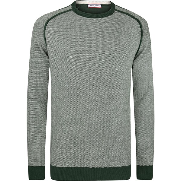 Felix Hardy Sveter tmavozelená / biela 65906801