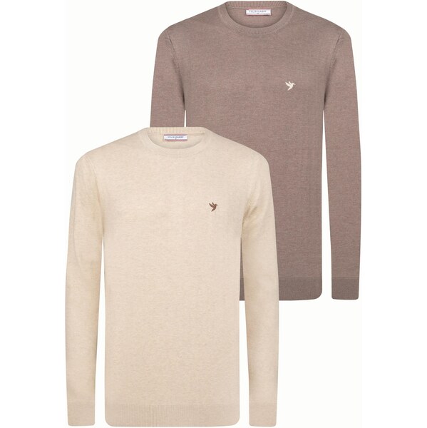 Felix Hardy Sveter svetlobéžová / hnedá 65906798