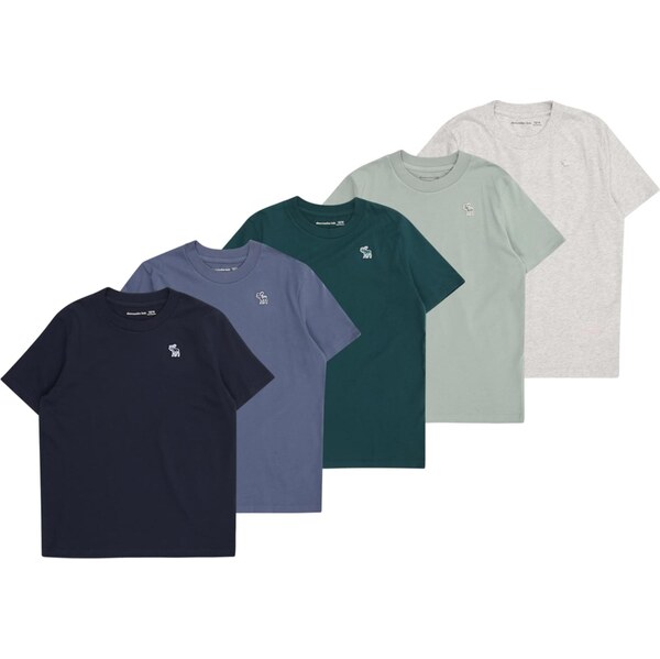 Abercrombie & Fitch Tričko námornícka modrá / zafírová / svetlosivá / 65906862